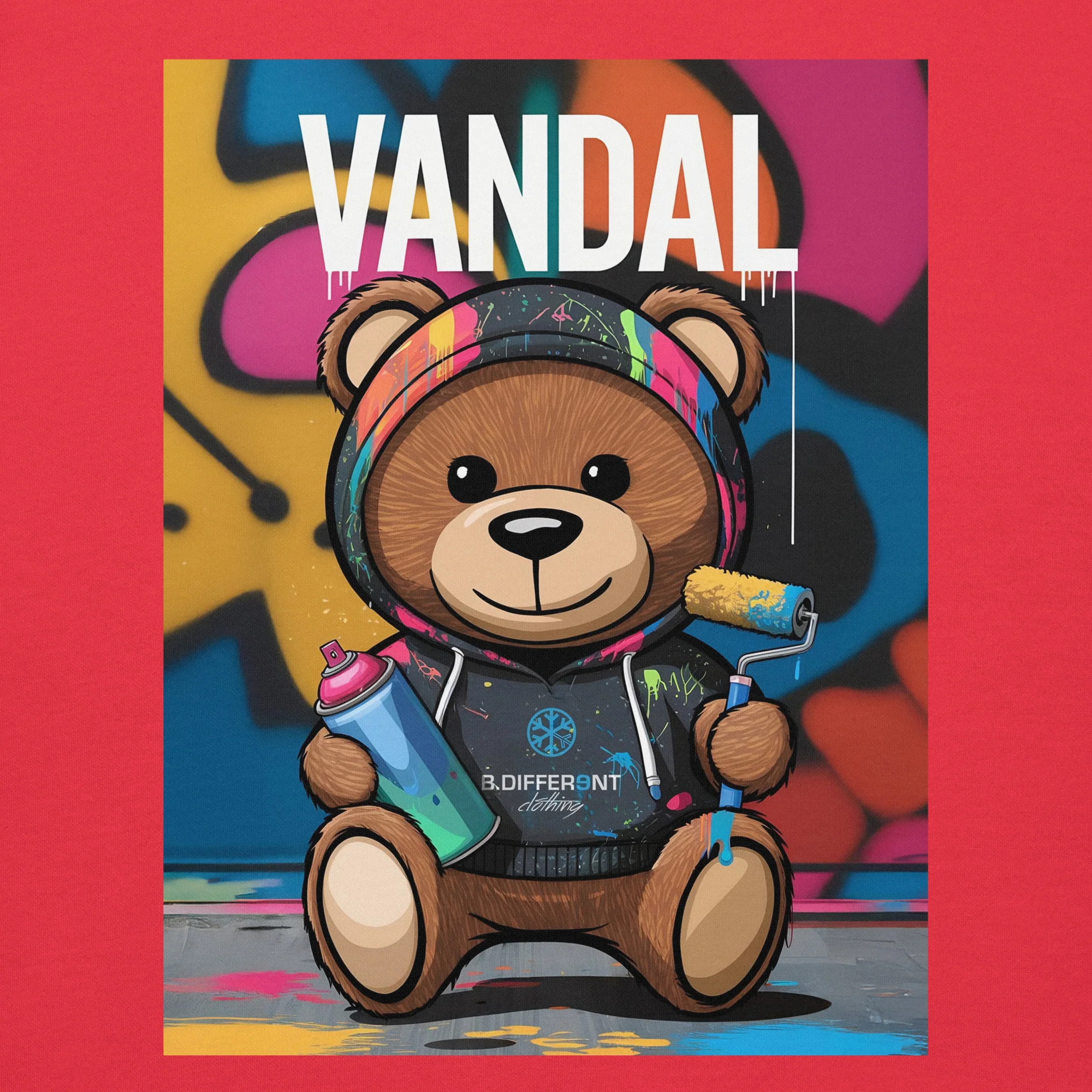 Vandal Teddy Bear Graffiti Hoodie - Image 32