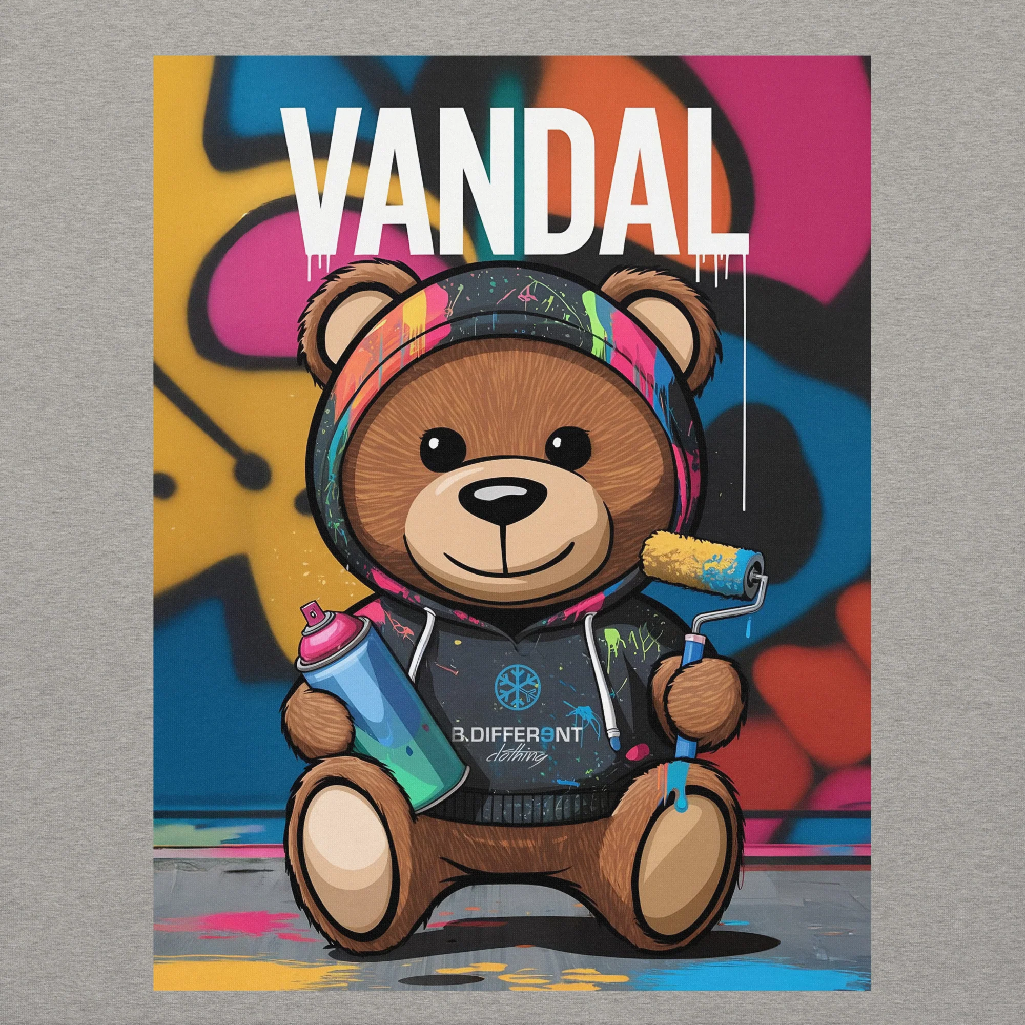 Vandal Teddy Bear Graffiti Hoodie - Image 38