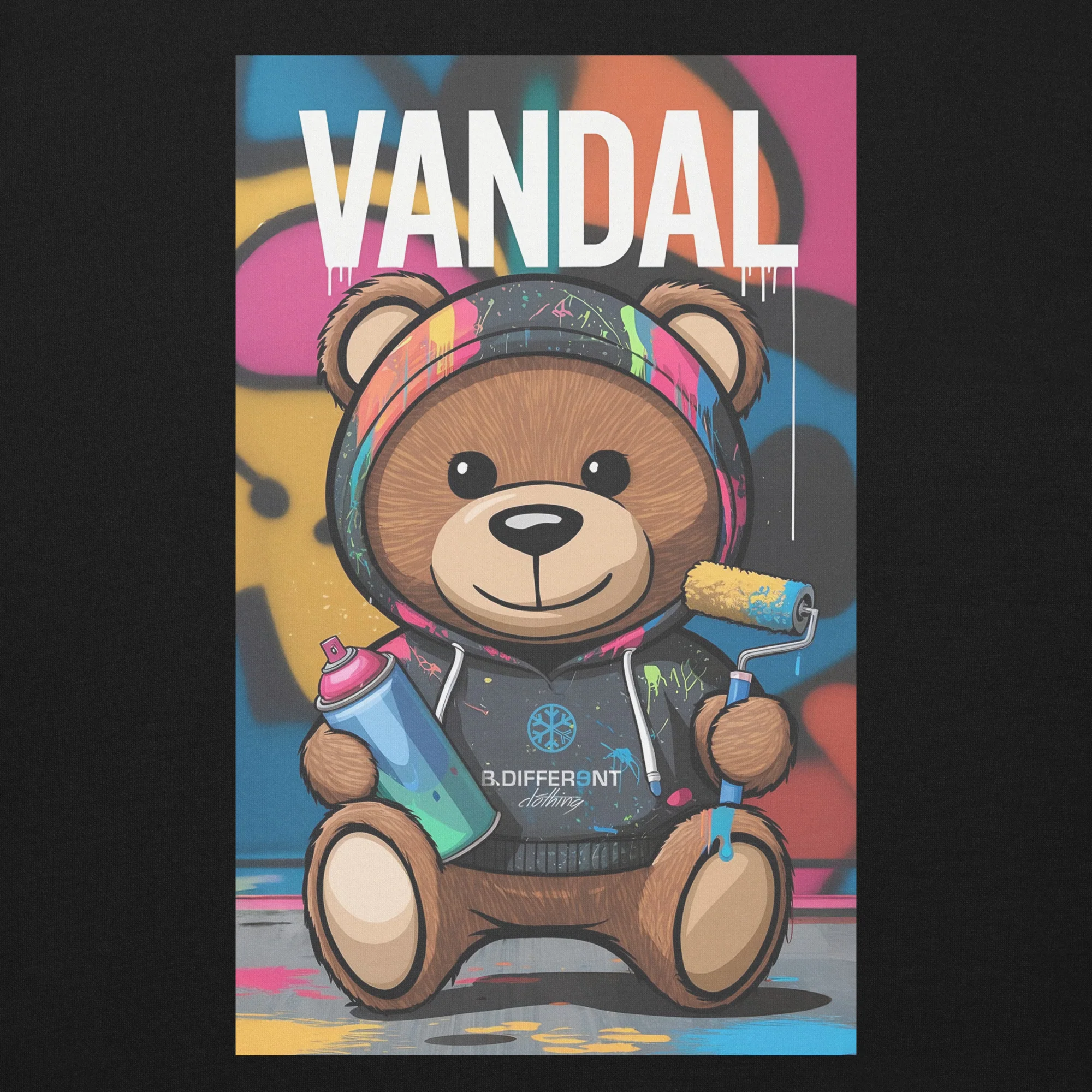 Vandal Teddy Bear Graffiti Sweatshirt - Image 3