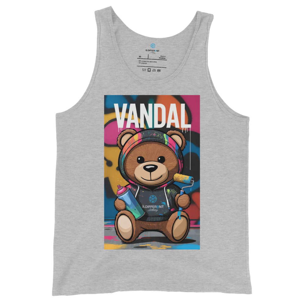 Vandal Teddy Bear Graffiti Tank Top - Image 11