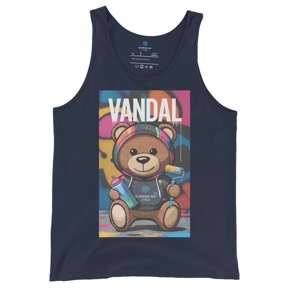 Vandal Teddy Bear Graffiti Tank Top - Image 5