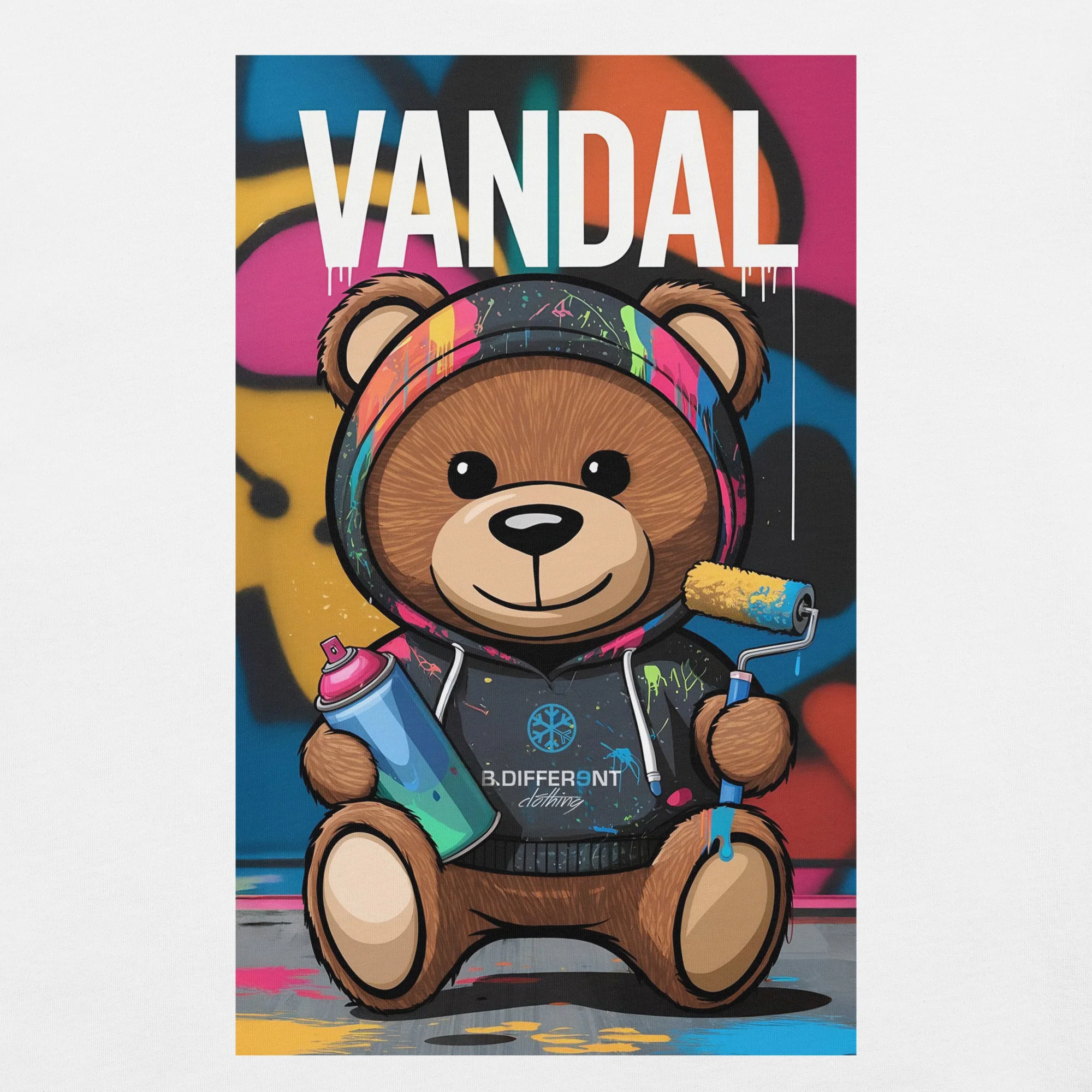 Vandal Teddy Bear Graffiti Tee - Image 50