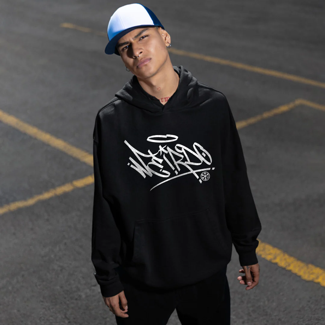 Weirdo Graffiti Tag Hoodie - Image 2