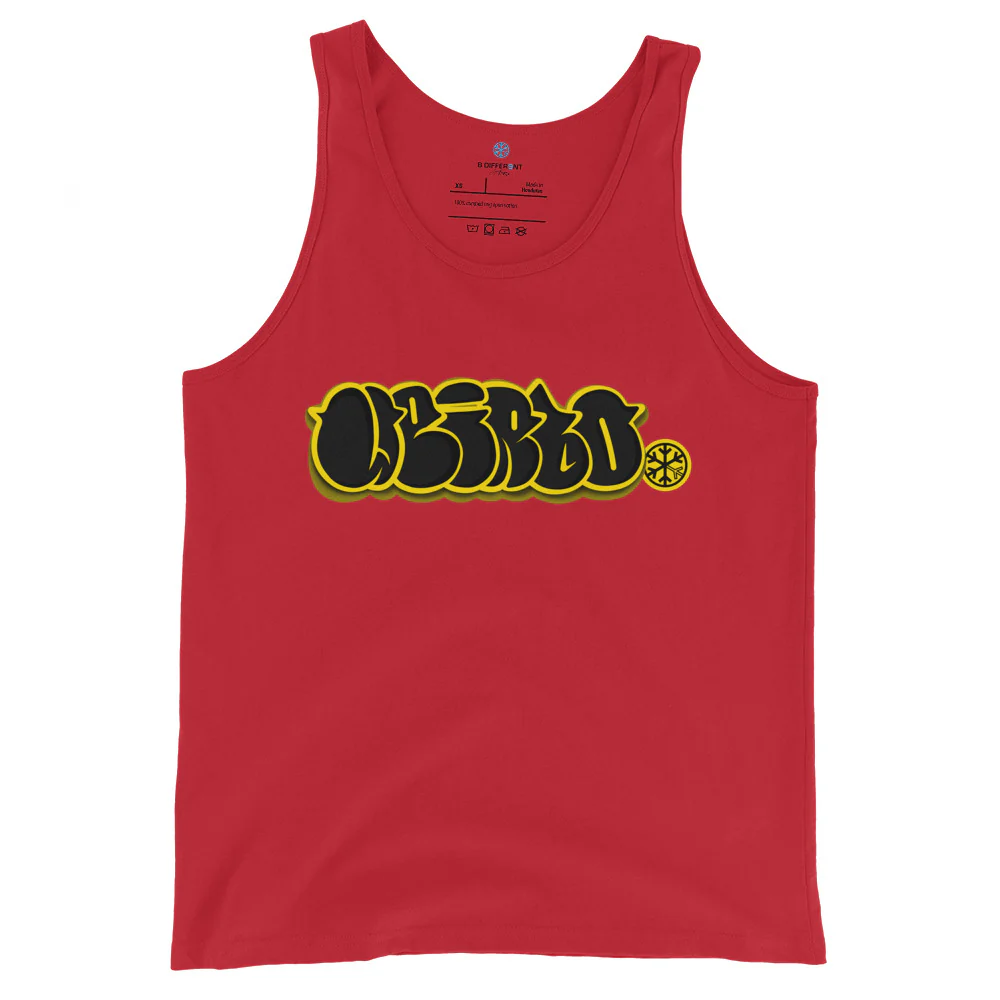 Weirdo Graffiti Throwie Tank Top - Image 5