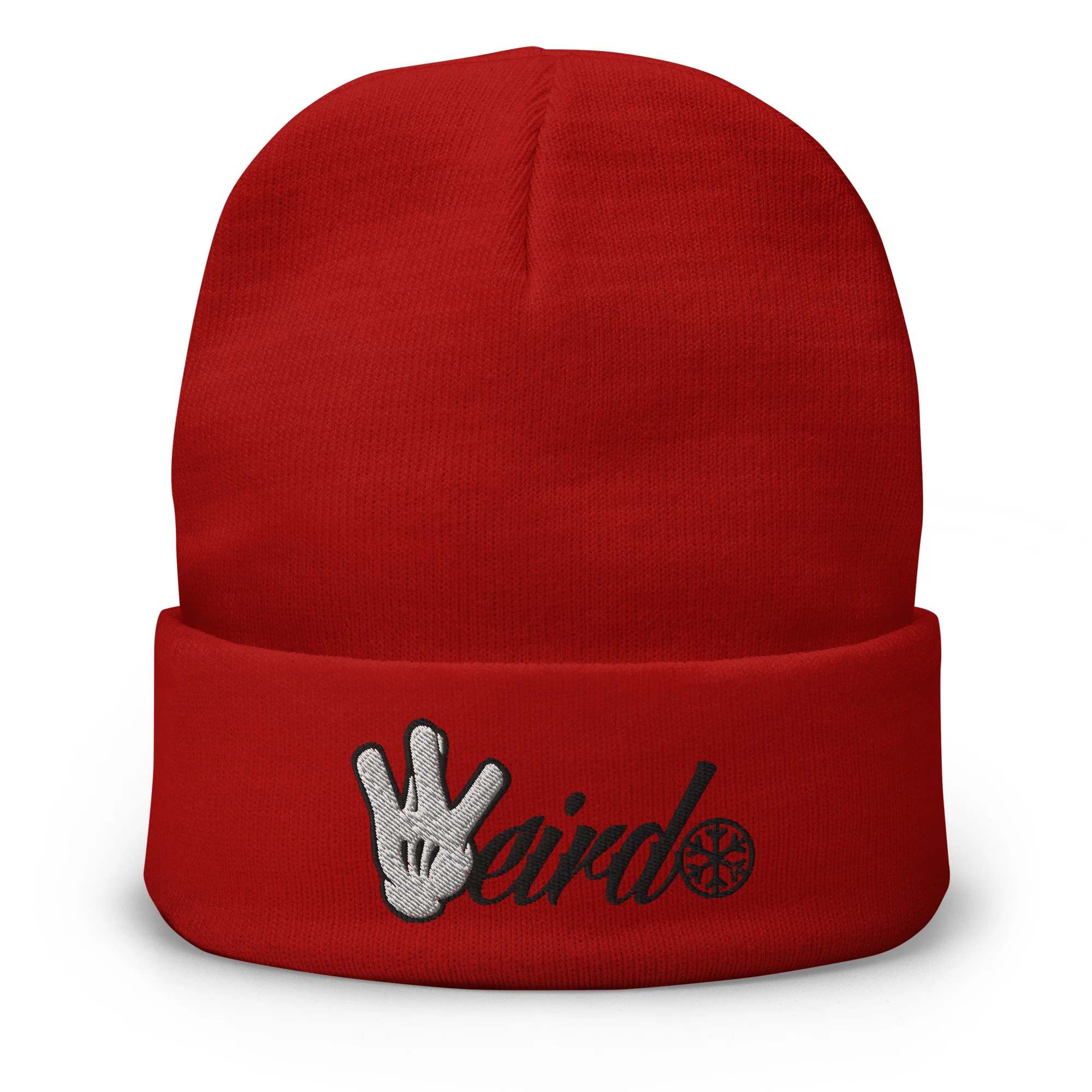 Weirdo Hand Sign Beanie Hat - Image 3