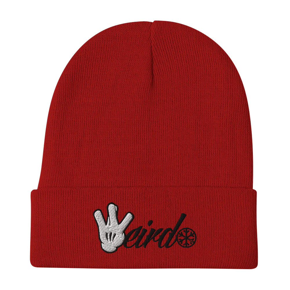 Weirdo Hand Sign Beanie Hat - Image 4