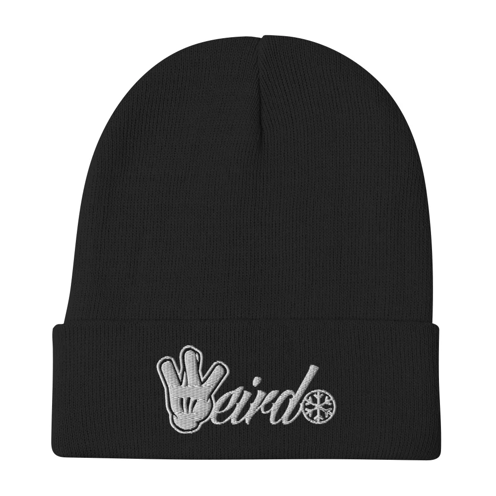 Weirdo Hand Sign Beanie Hat - Image 8