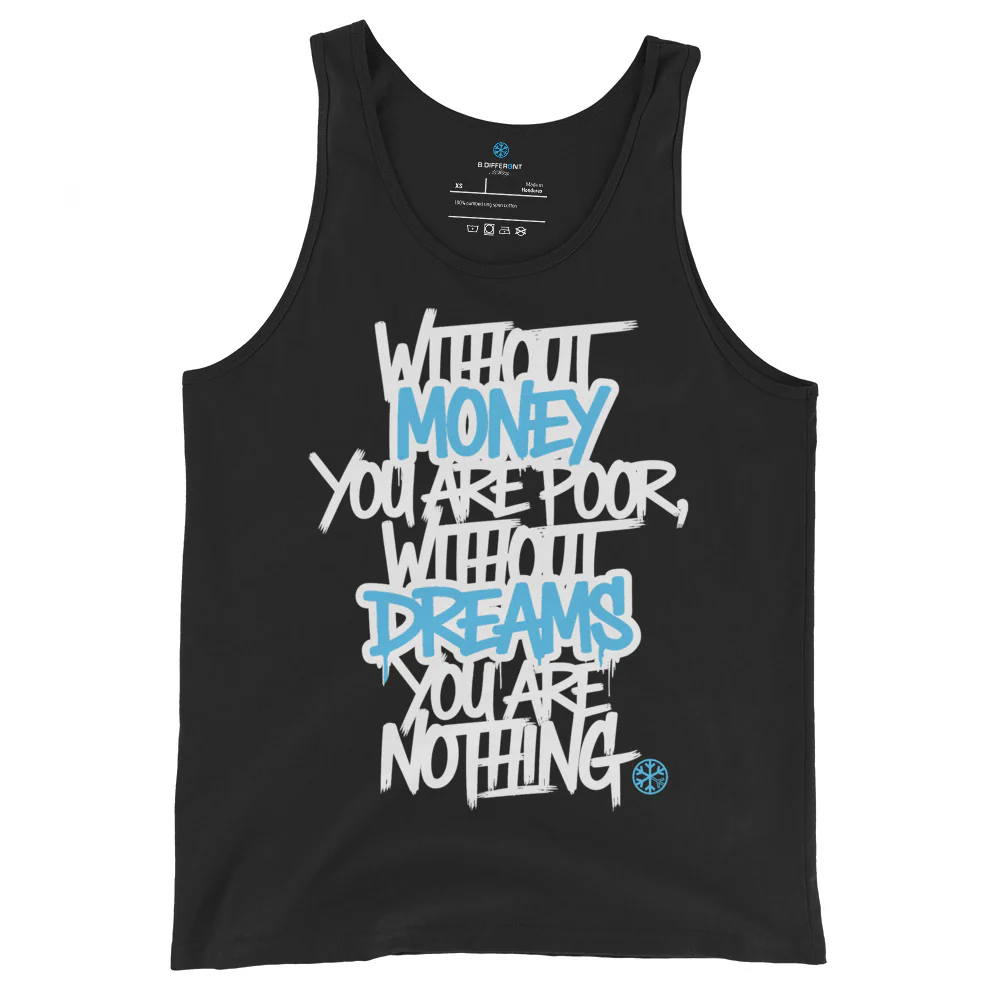 Without Dreams You Are Nothing Graffiti Tank Top - Image 3